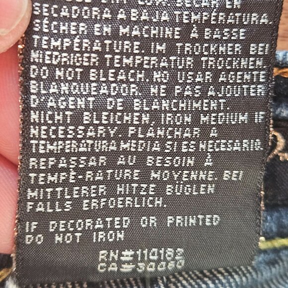 Ed Hardy By Christian Audigier Womens Denim Skull Floral Y2K Grunge Indie 37/38 - Picture 11 of 16